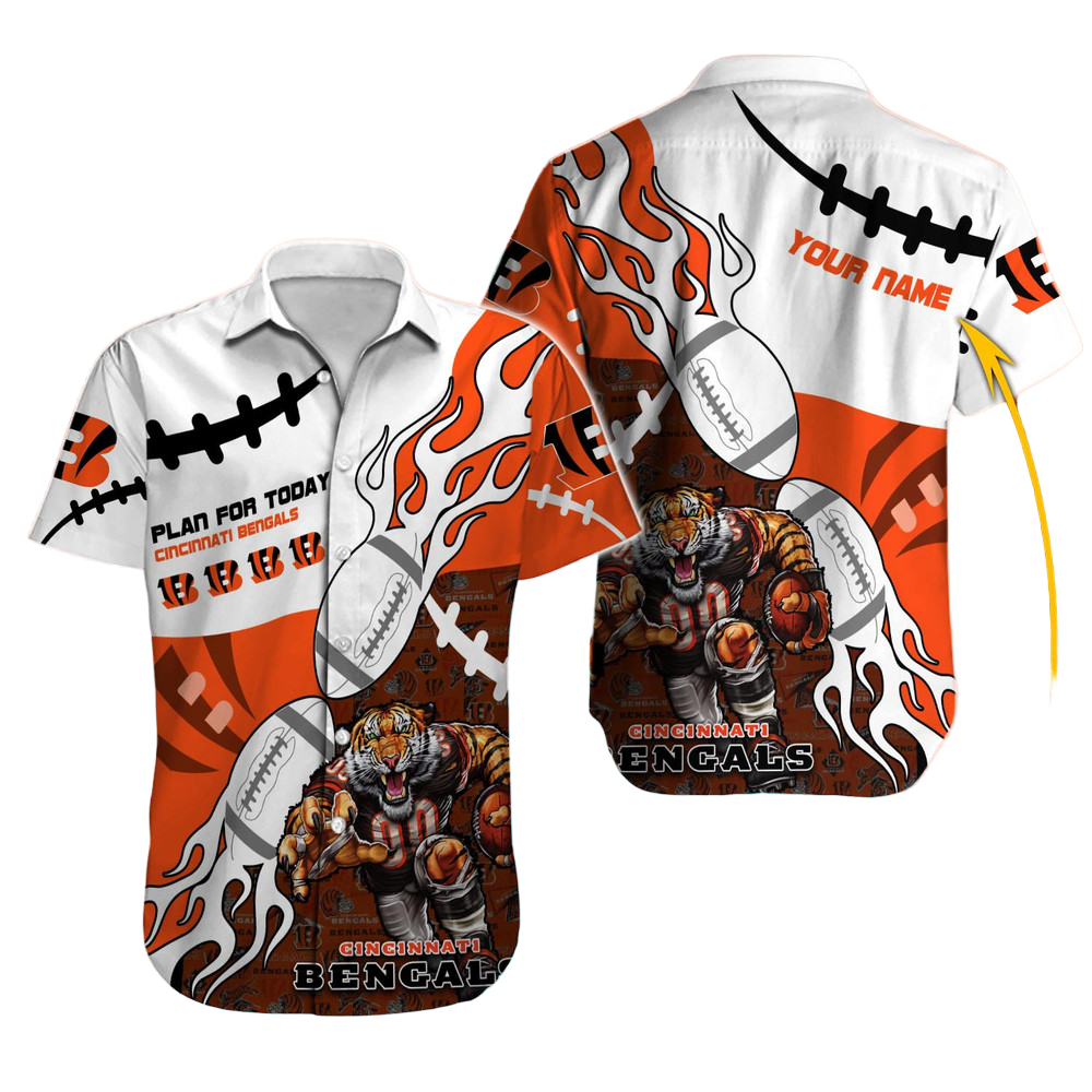 Cincinnati Bengals Hawaiian Shirt NFL Football Custom Hawaiian Shirt for Men Women Gift For Fans