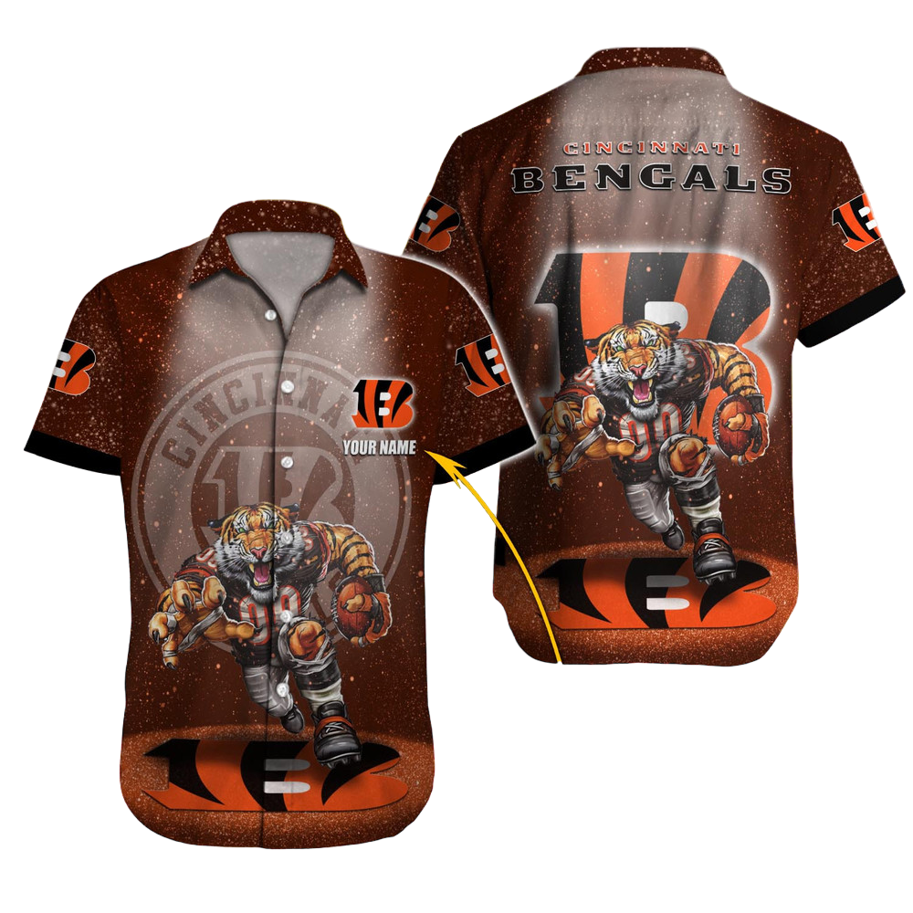 Cincinnati Bengals Hawaiian Shirt NFL Football Custom Hawaiian Shirt for Men Women Gift For Fans