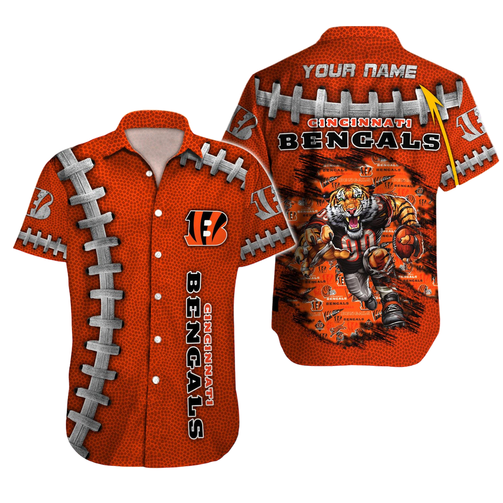 Cincinnati Bengals Hawaiian Shirt NFL Football Custom Hawaiian Shirt for Men Women Gift For Fans