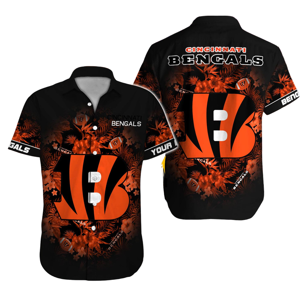 Cincinnati Bengals Hawaiian Shirt NFL Football Custom Hawaiian Shirt for Men Women Gift For Fans