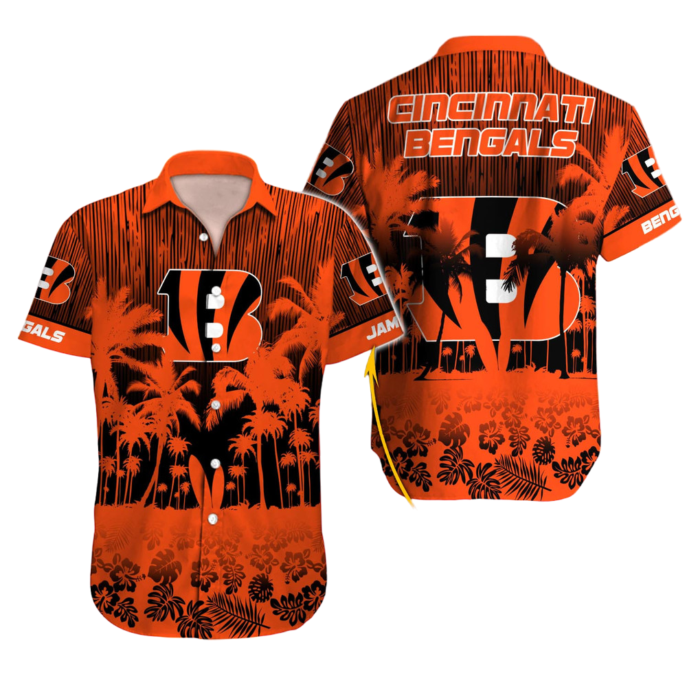 Cincinnati Bengals Hawaiian Shirt NFL Football Custom Hawaiian Shirt for Men Women Gift For Fans