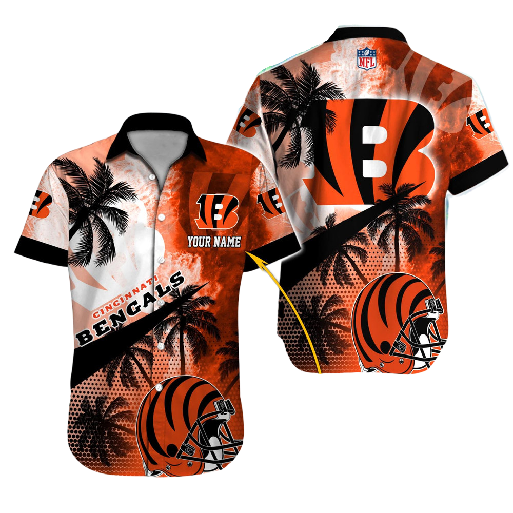 Cincinnati Bengals Hawaiian Shirt NFL Football Custom Hawaiian Shirt for Men Women Gift For Fans