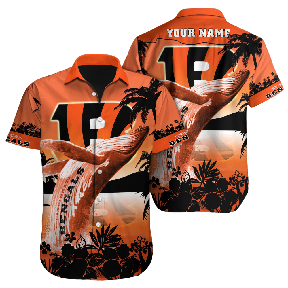 Cincinnati Bengals Hawaiian Shirt NFL Football Custom Hawaiian Shirt for Men Women Gift For Fans