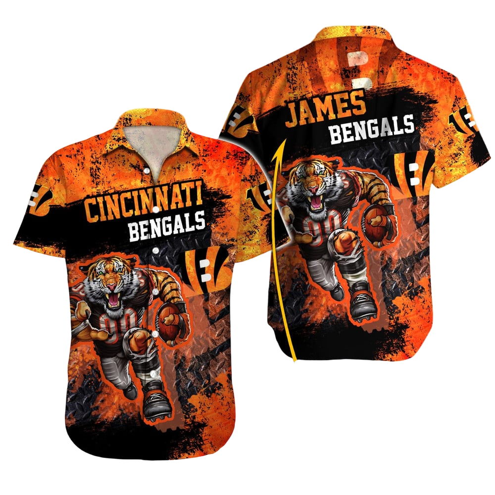 Cincinnati Bengals Hawaiian Shirt NFL Football Custom Hawaiian Shirt for Men Women Gift For Fans