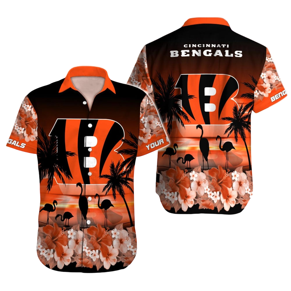 Cincinnati Bengals Hawaiian Shirt NFL Football Custom Hawaiian Shirt for Men Women Gift For Fans