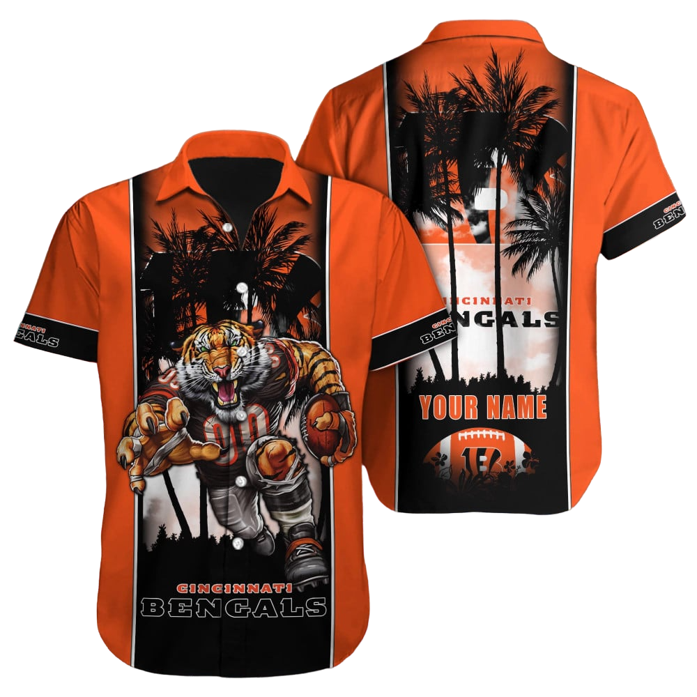 Cincinnati Bengals Hawaiian Shirt NFL Football Custom Hawaiian Shirt for Men Women Gift For Fans