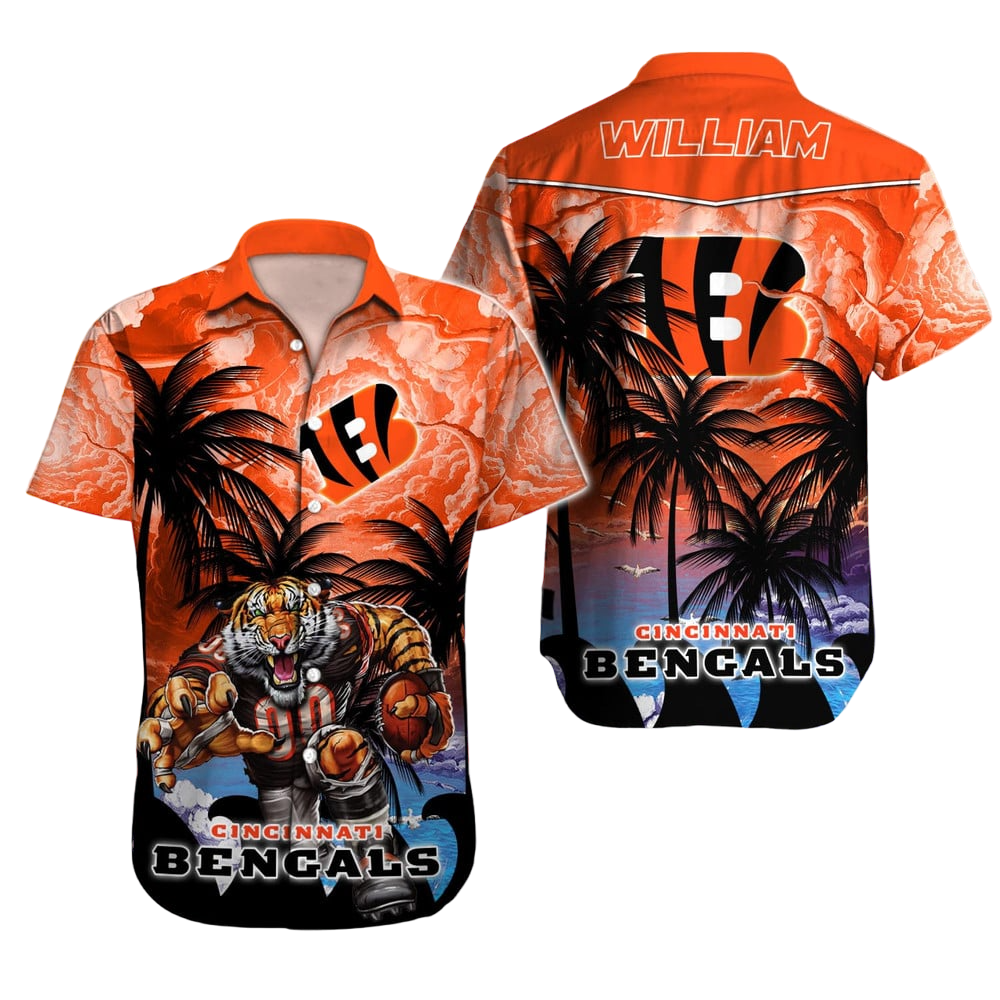 Cincinnati Bengals Hawaiian Shirt NFL Football Custom Hawaiian Shirt for Men Women Gift For Fans