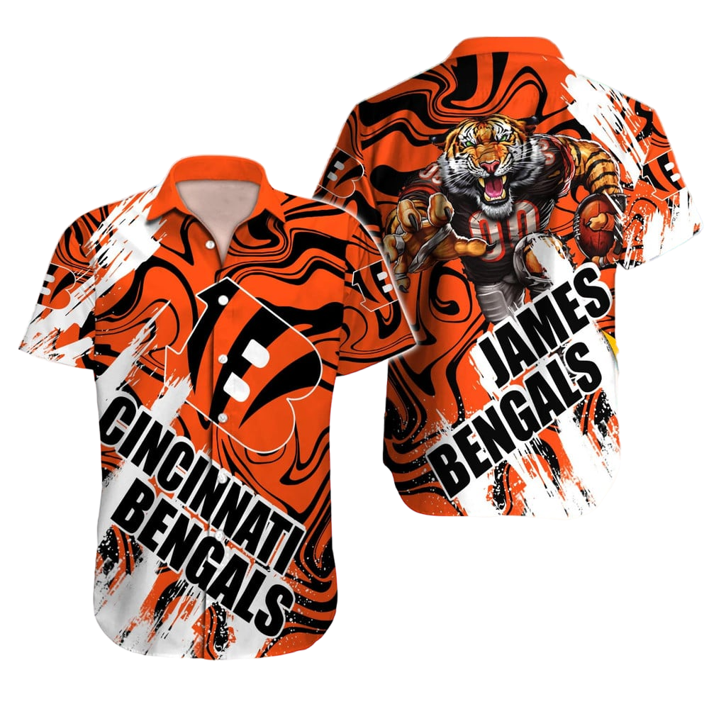 Cincinnati Bengals Hawaiian Shirt NFL Football Custom Hawaiian Shirt for Men Women Gift For Fans