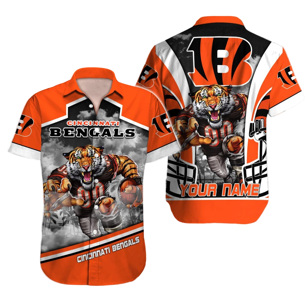 Cincinnati Bengals Hawaiian Shirt NFL Football Custom Hawaiian Shirt for Men Women Gift For Fans