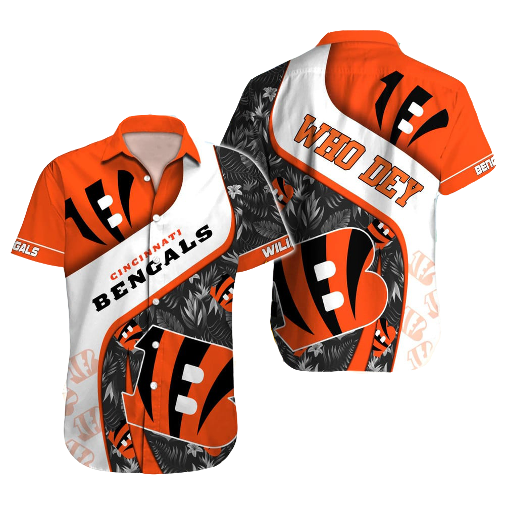 Cincinnati Bengals Hawaiian Shirt NFL Football Custom Hawaiian Shirt for Men Women Gift For Fans