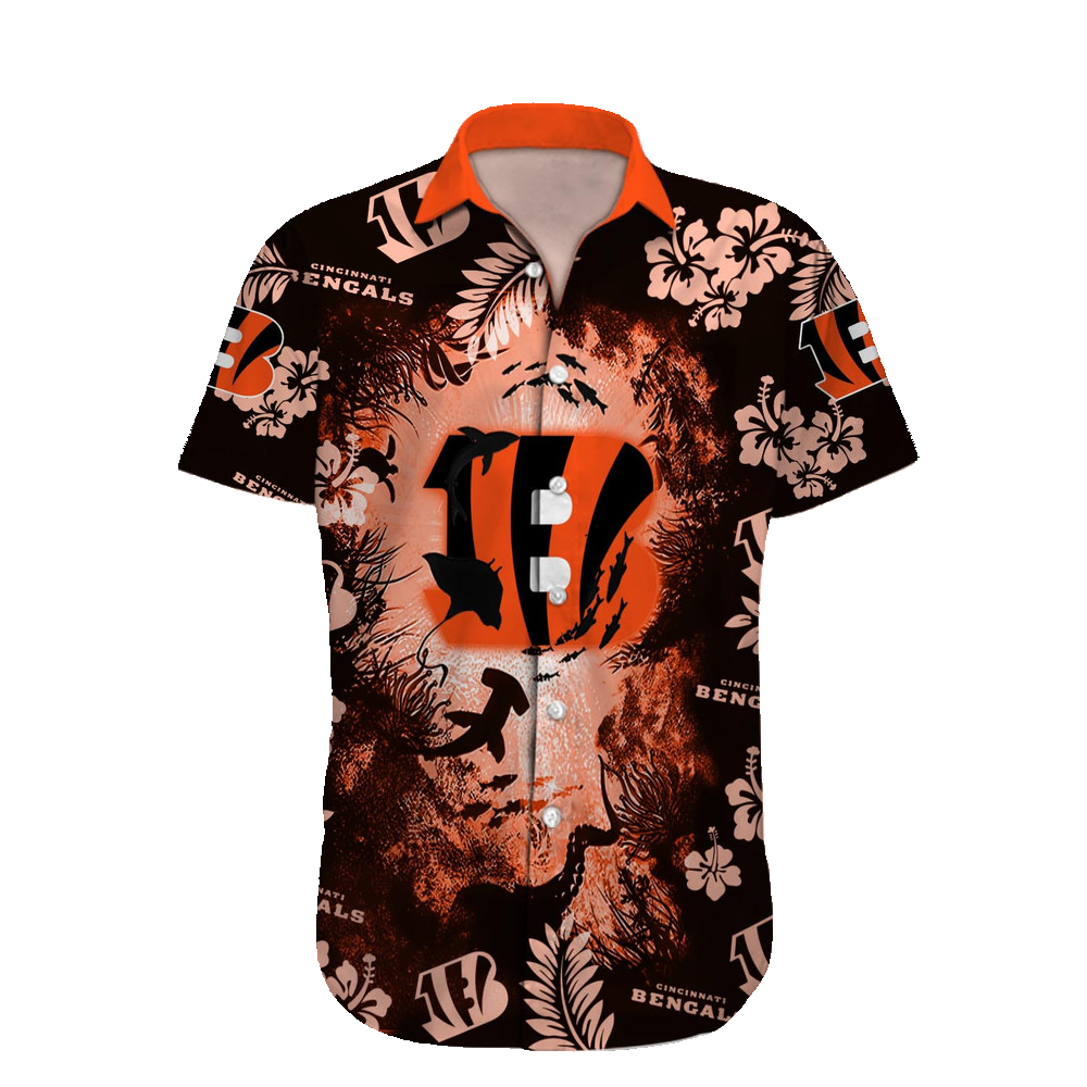 Cincinnati Bengals Hawaiian Shirt NFL Football Custom Hawaiian Shirt for Men Women Gift For Fans