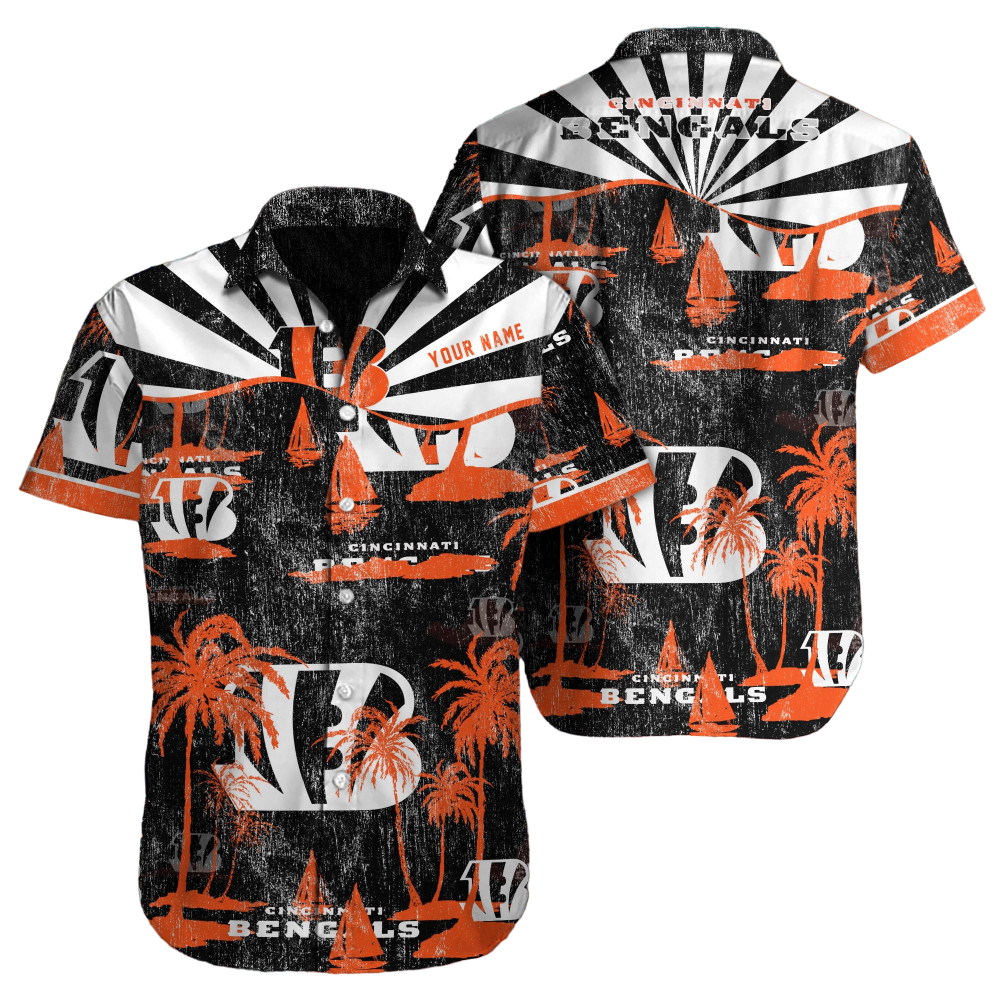 Cincinnati Bengals Hawaiian Shirt NFL Football Custom Hawaiian Shirt for Men Women Gift For Fans