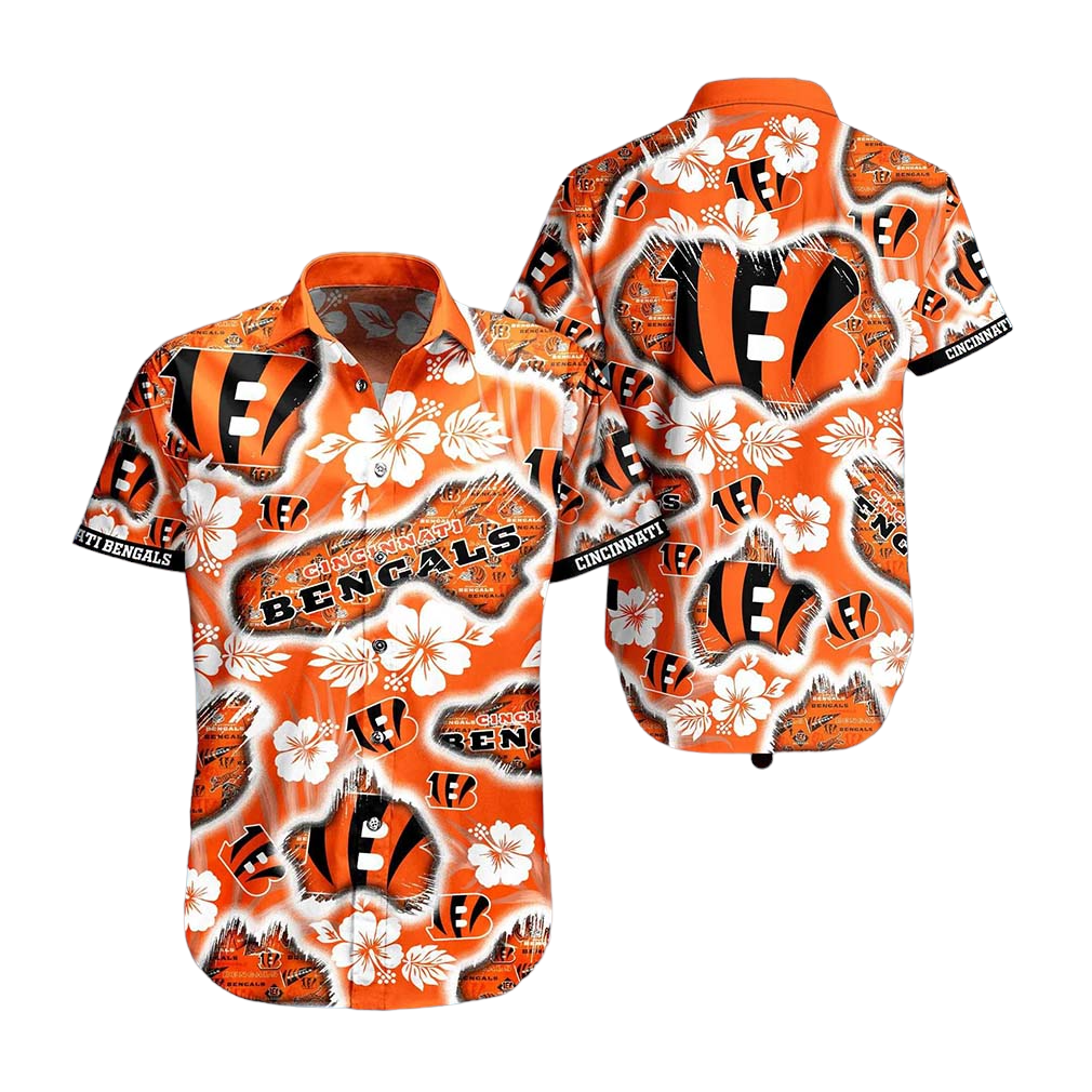 Cincinnati Bengals NFL Hawaii Shirt Graphic Floral Printed This Summer Beach Shirt For Fans