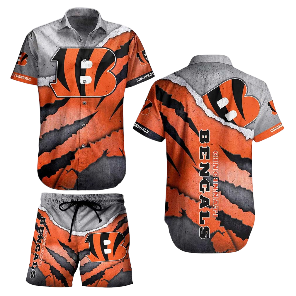 Cincinnati Bengals NFL Hawaiian Shirt And Short Summer Vintage Beach Shirt For Your Loved Ones