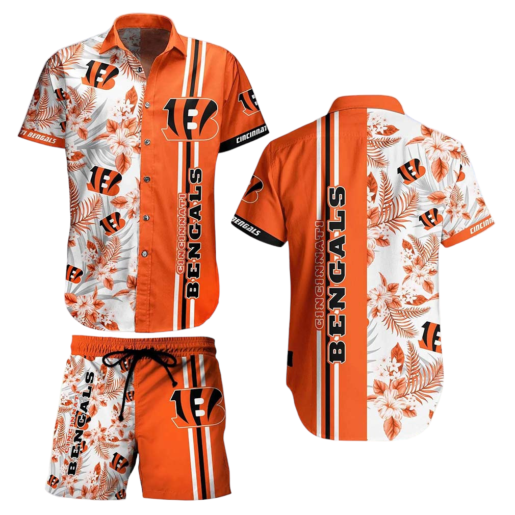 Cincinnati Bengals NFL Hawaiian Shirt Tropical Pattern Summer Shirt Style New Gift For Best Fan