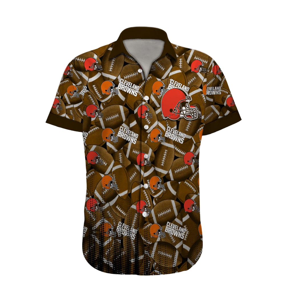 Cleveland Browns Hawaiian Shirt NFL Football Custom Hawaiian Shirt for Men Women Gift For Fans