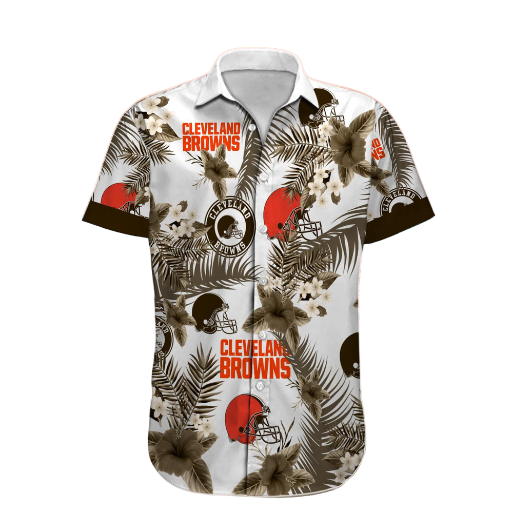 Cleveland Browns Hawaiian Shirt NFL Football Custom Hawaiian Shirt for Men Women Gift For Fans