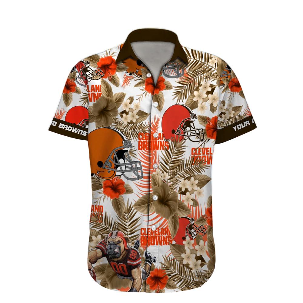 Cleveland Browns Hawaiian Shirt NFL Football Custom Hawaiian Shirt for Men Women Gift For Fans