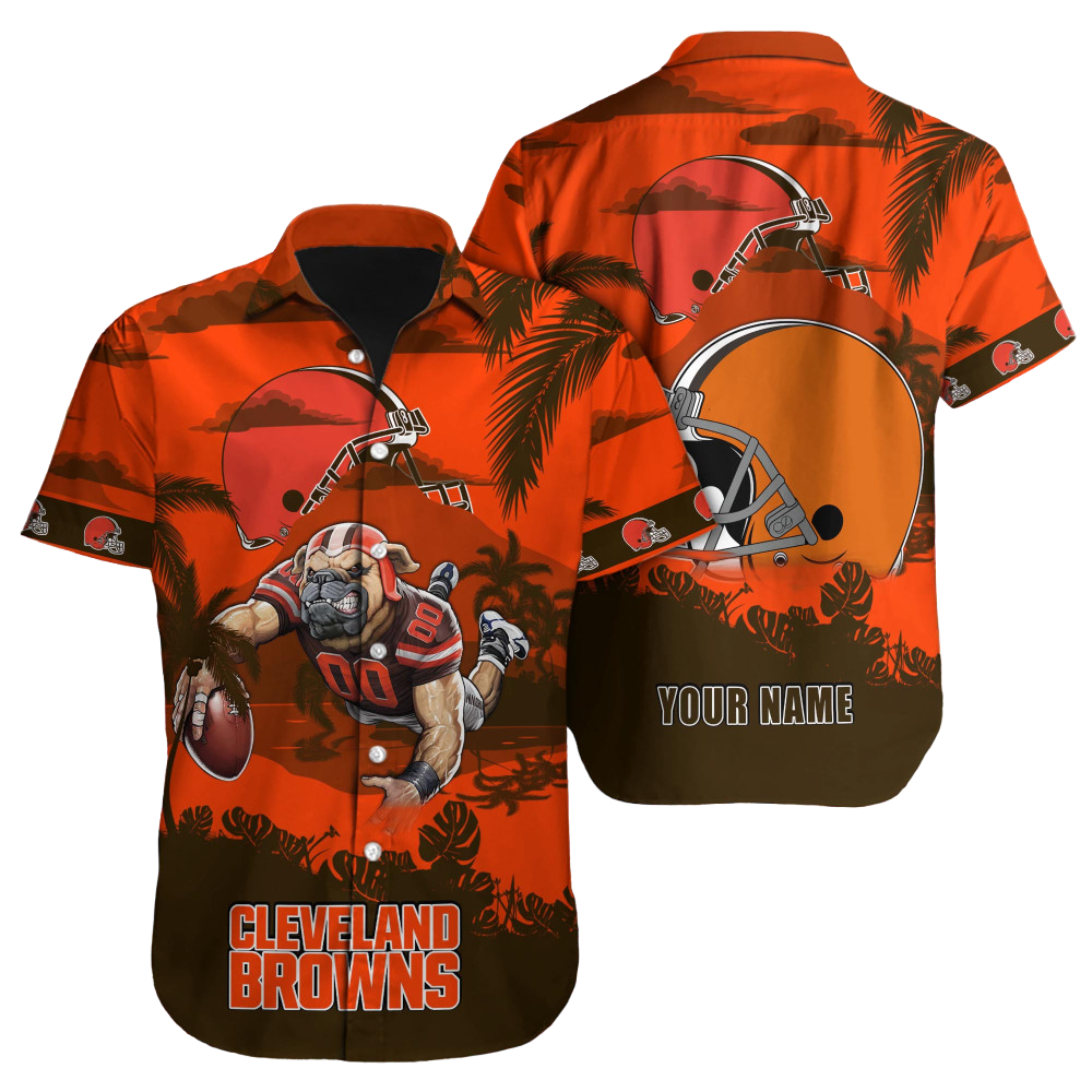 Cleveland Browns Hawaiian Shirt NFL Football Custom Hawaiian Shirt for Men Women Gift For Fans