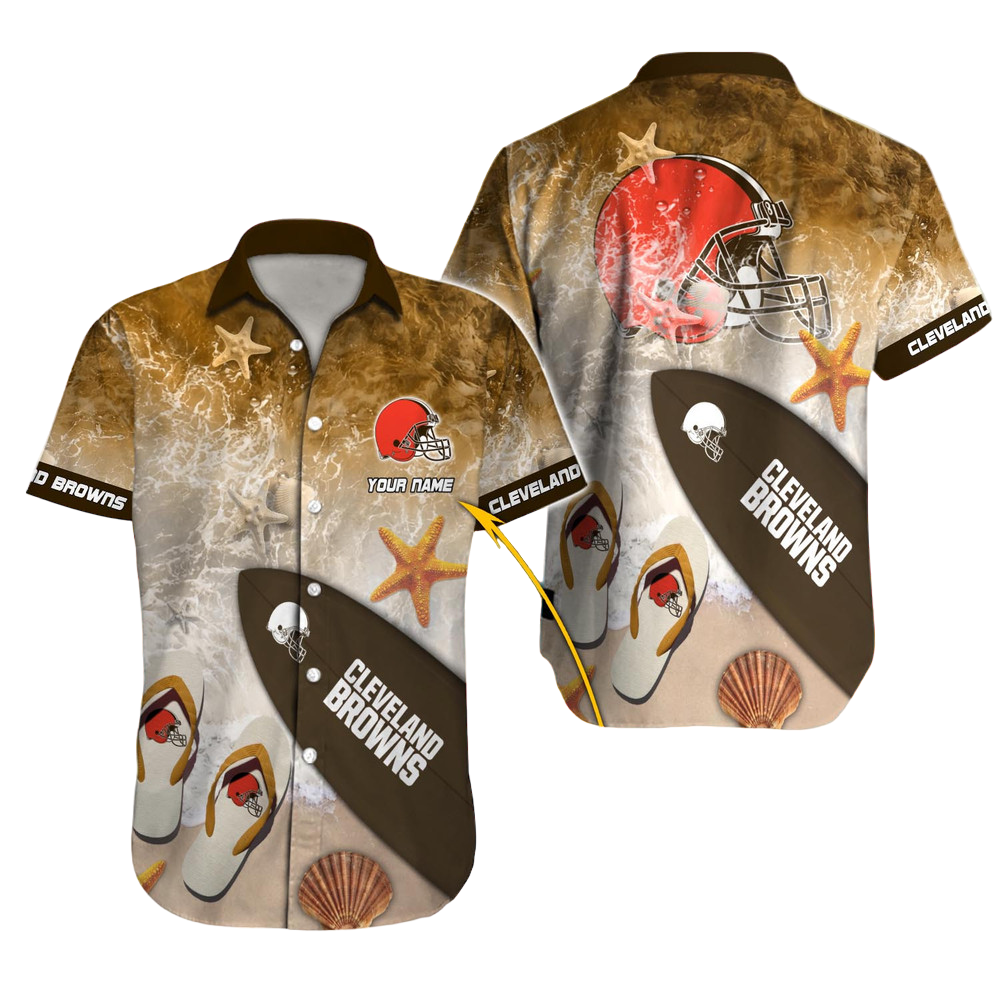 Cleveland Browns Hawaiian Shirt NFL Football Custom Hawaiian Shirt for Men Women Gift For Fans