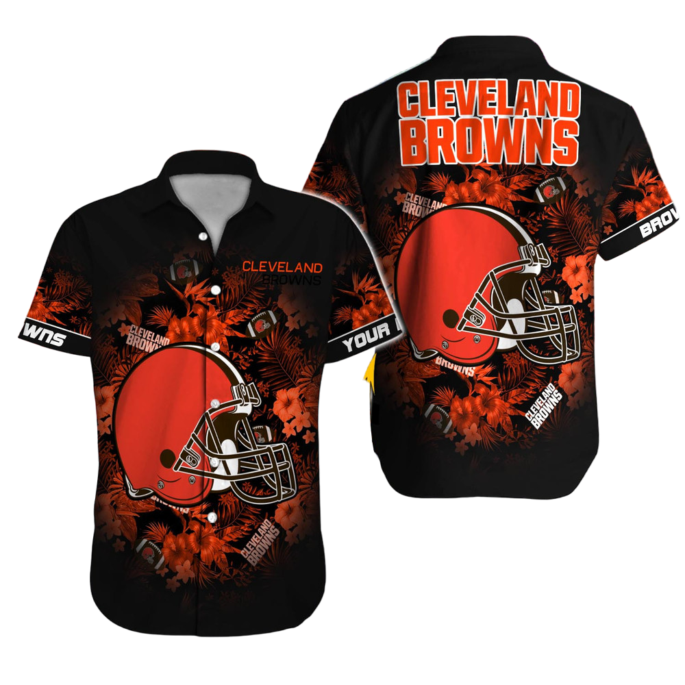 Cleveland Browns Hawaiian Shirt NFL Football Custom Hawaiian Shirt for Men Women Gift For Fans