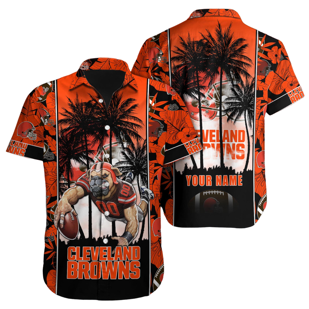 Cleveland Browns Hawaiian Shirt NFL Football Custom Hawaiian Shirt for Men Women Gift For Fans