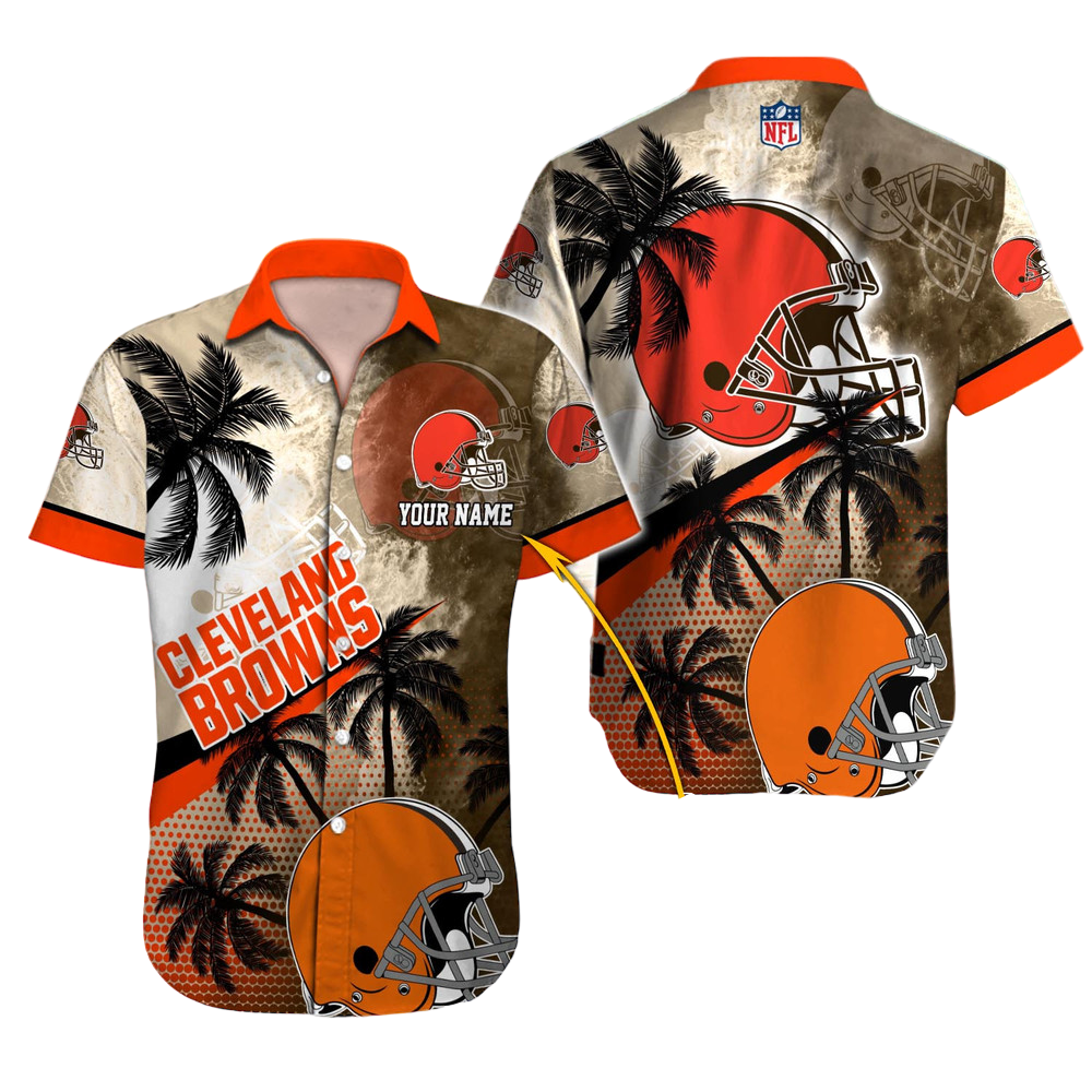 Cleveland Browns Hawaiian Shirt NFL Football Custom Hawaiian Shirt for Men Women Gift For Fans