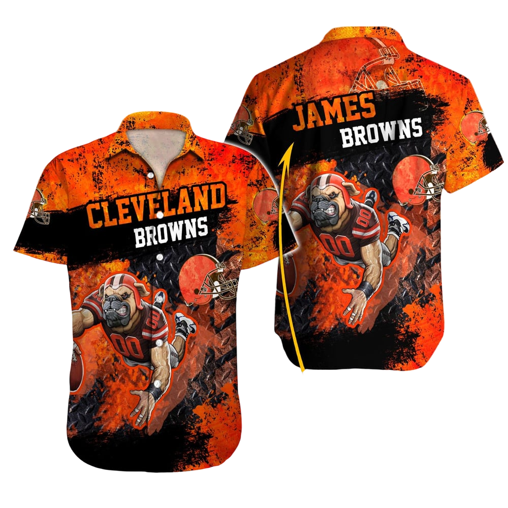 Cleveland Browns Hawaiian Shirt NFL Football Custom Hawaiian Shirt for Men Women Gift For Fans