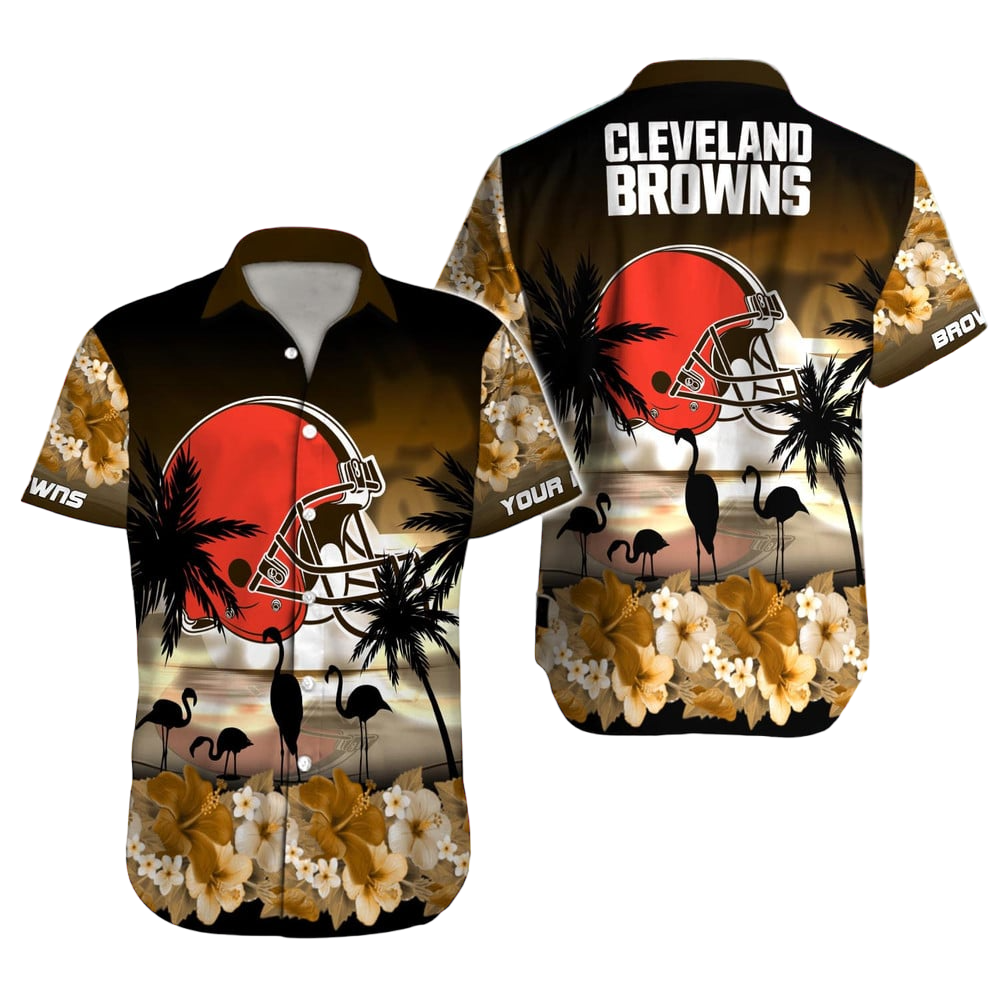 Cleveland Browns Hawaiian Shirt NFL Football Custom Hawaiian Shirt for Men Women Gift For Fans