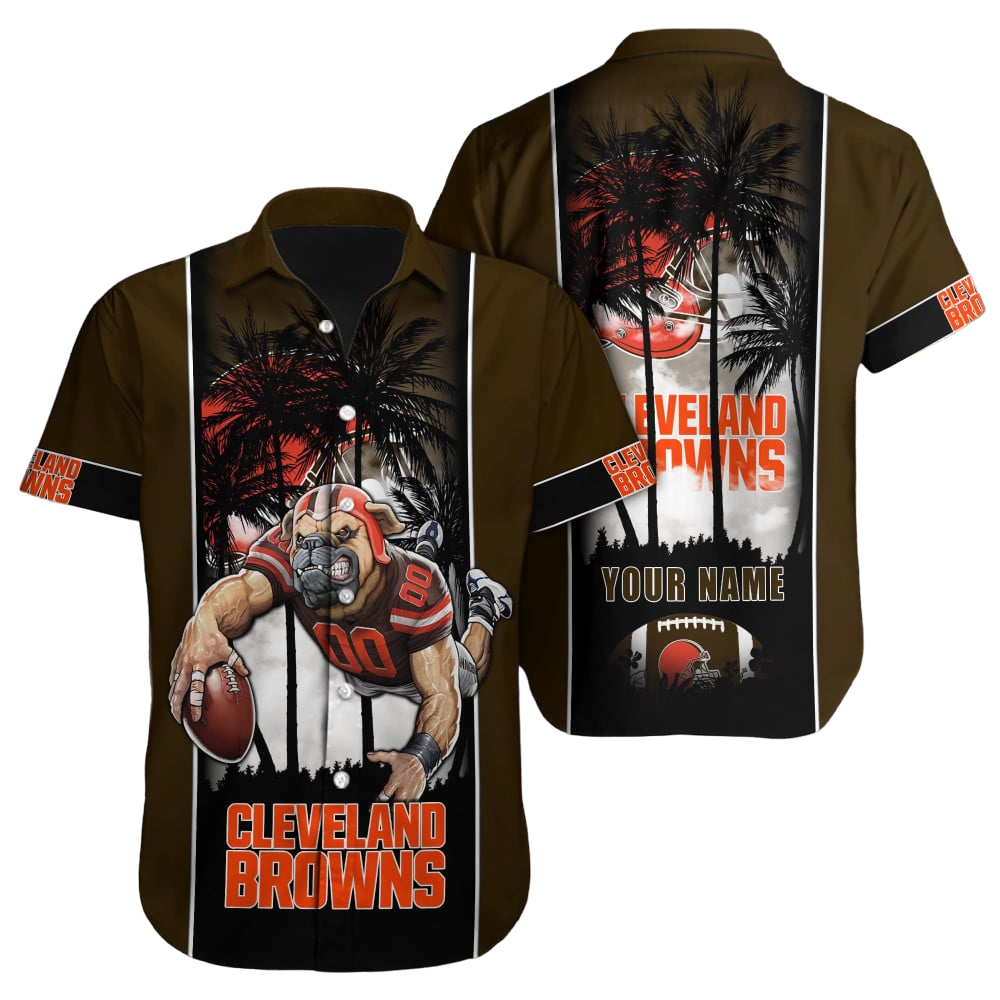 Cleveland Browns Hawaiian Shirt NFL Football Custom Hawaiian Shirt for Men Women Gift For Fans