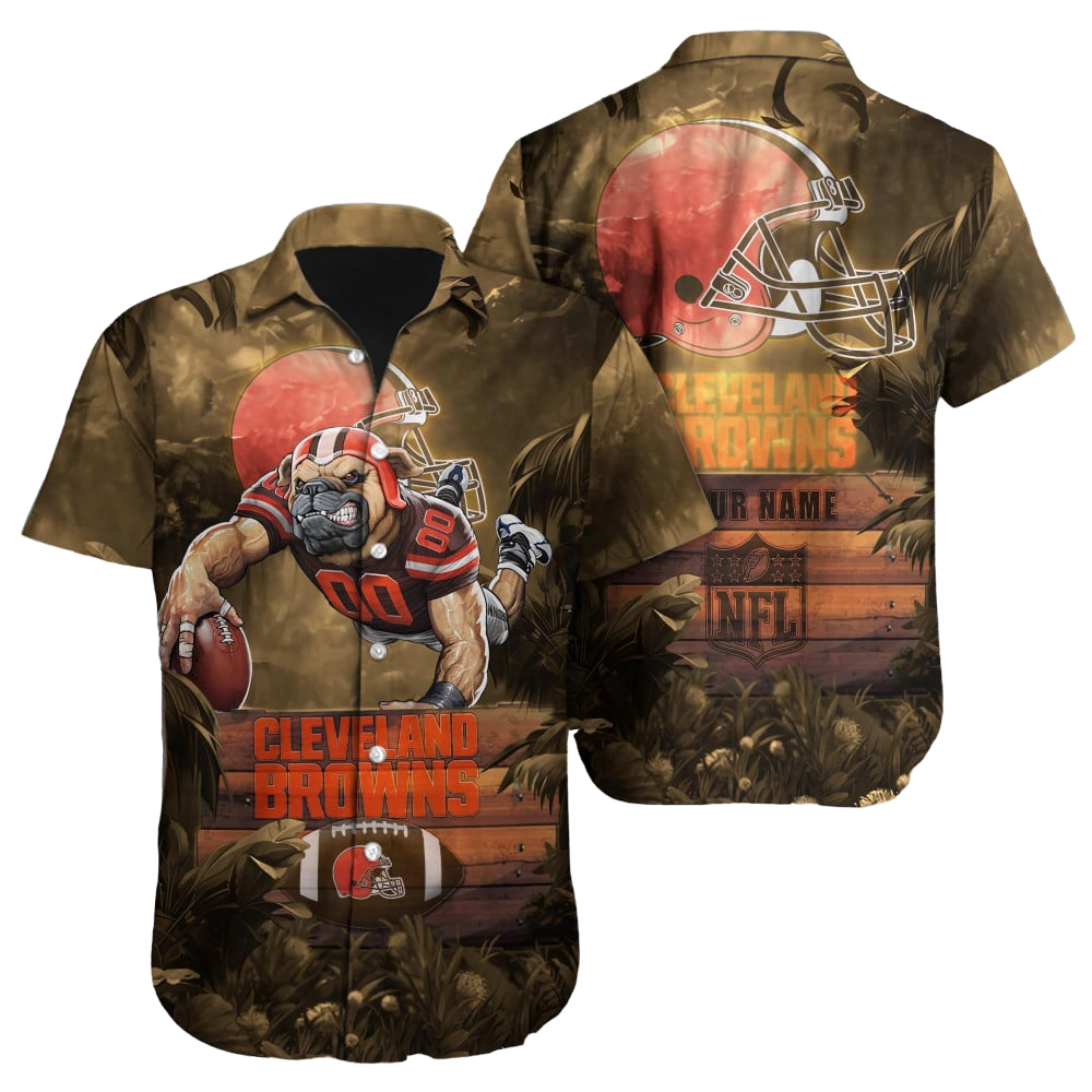 Cleveland Browns Hawaiian Shirt NFL Football Custom Hawaiian Shirt for Men Women Gift For Fans