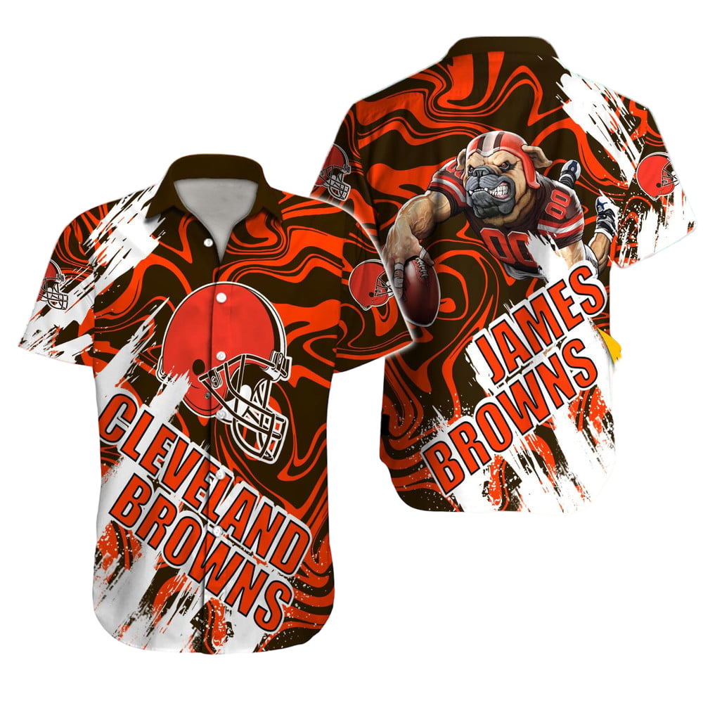 Cleveland Browns Hawaiian Shirt NFL Football Custom Hawaiian Shirt for Men Women Gift For Fans