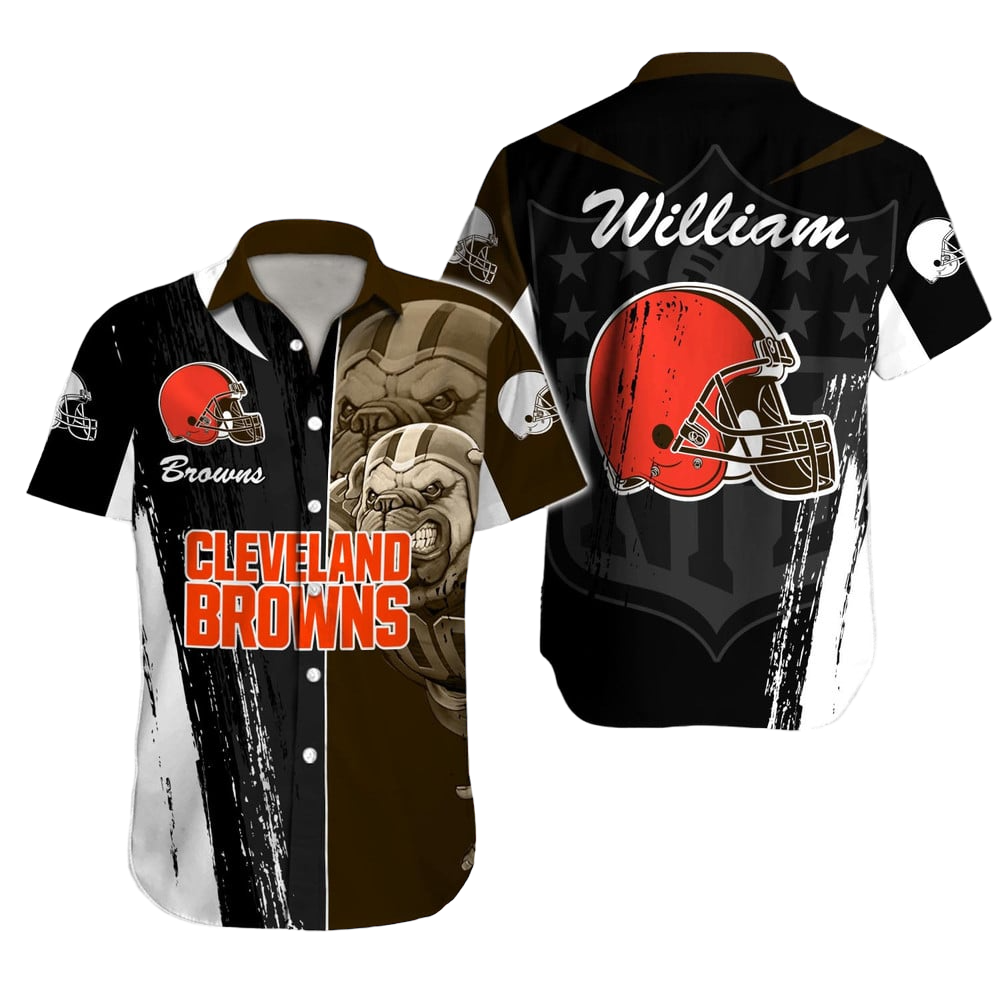 Cleveland Browns Hawaiian Shirt NFL Football Custom Hawaiian Shirt for Men Women Gift For Fans