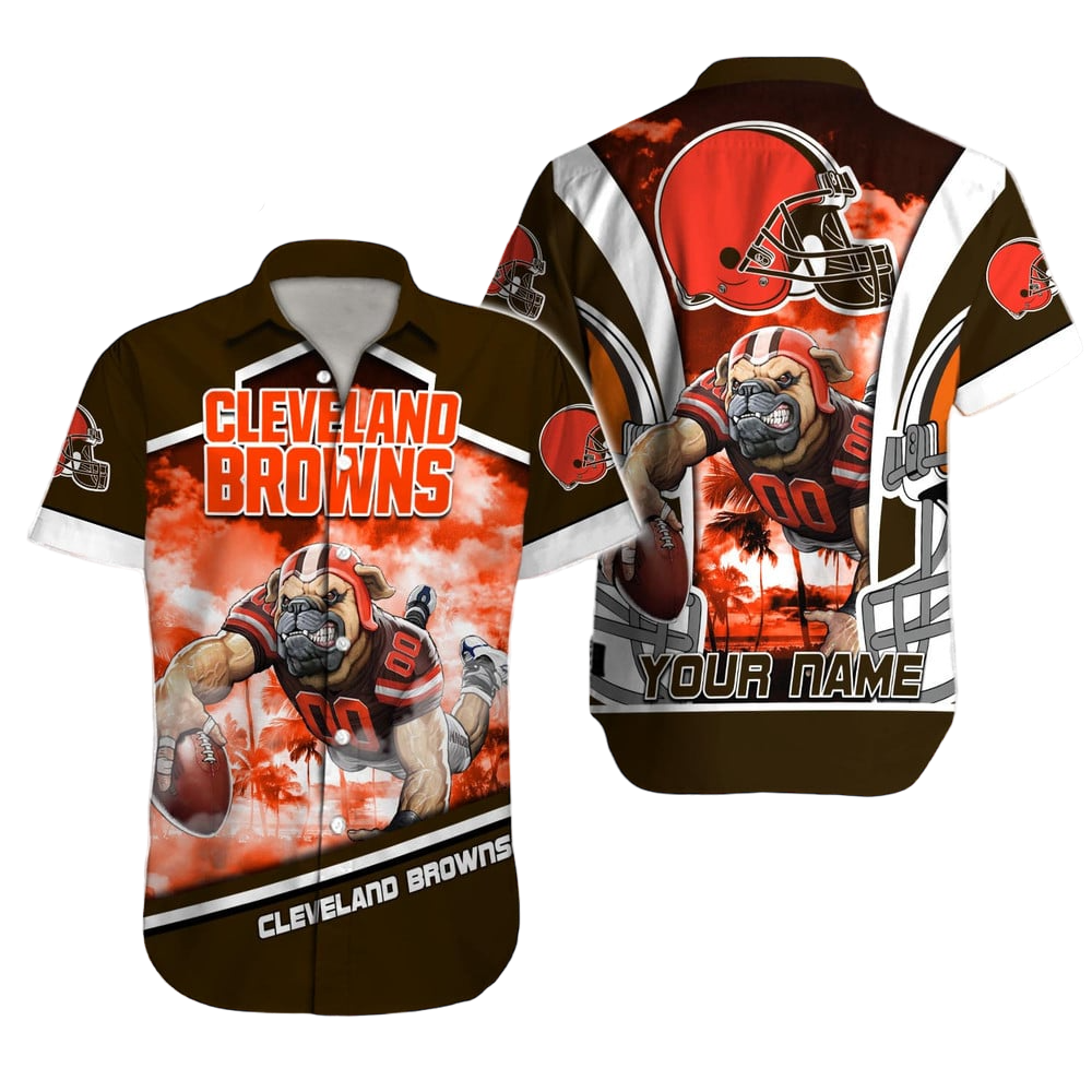 Cleveland Browns Hawaiian Shirt NFL Football Custom Hawaiian Shirt for Men Women Gift For Fans