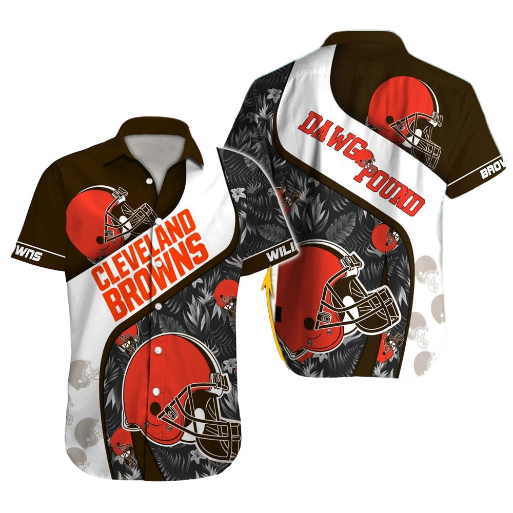 Cleveland Browns Hawaiian Shirt NFL Football Custom Hawaiian Shirt for Men Women Gift For Fans