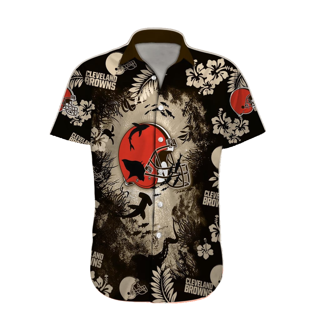 Cleveland Browns Hawaiian Shirt NFL Football Custom Hawaiian Shirt for Men Women Gift For Fans