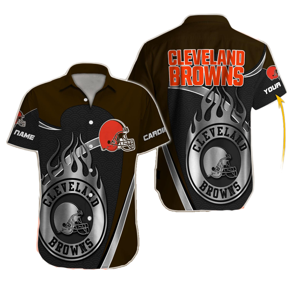 Cleveland Browns Hawaiian Shirt NFL Football Custom Hawaiian Shirt for Men Women Gift For Fans