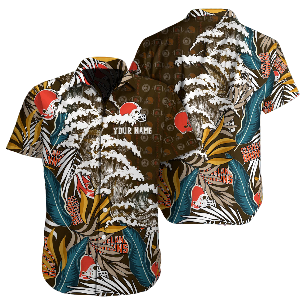 Cleveland Browns Hawaiian Shirt NFL Football Hawaiian Shirt for Men Women Gift For Fans38176