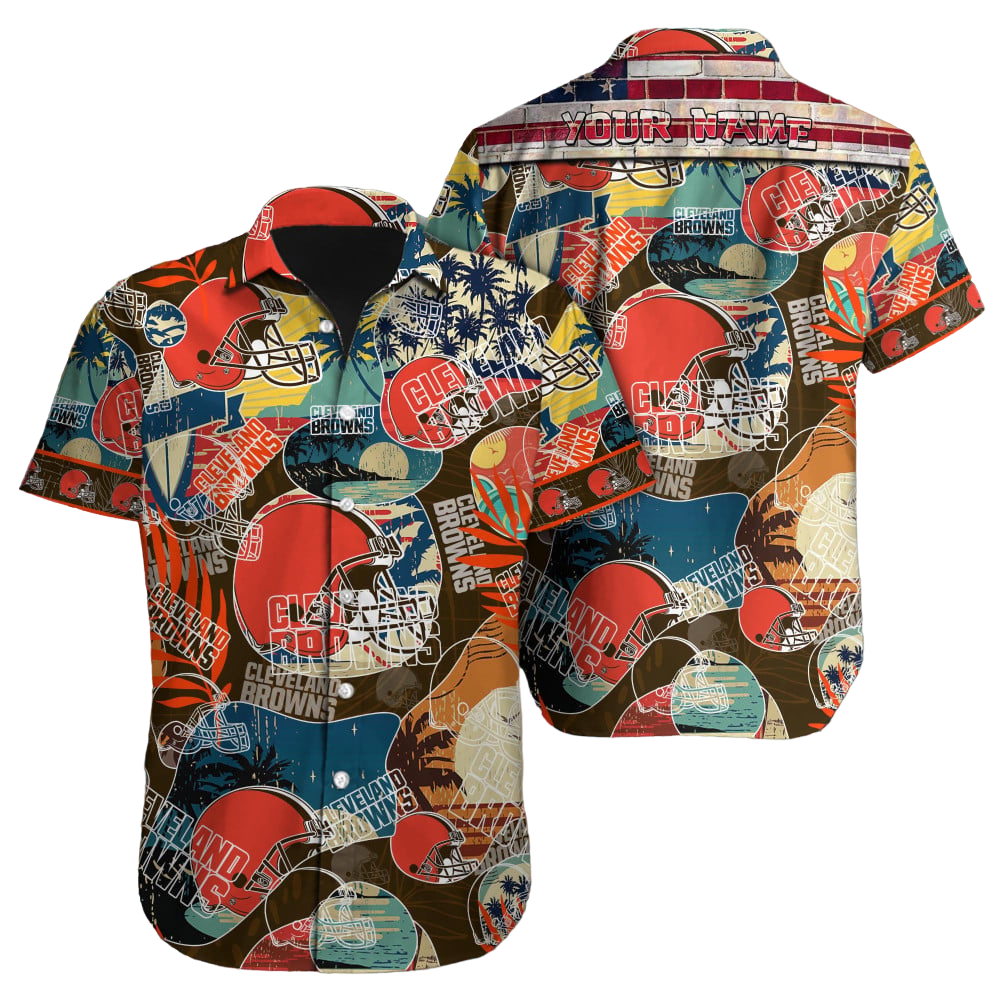 Cleveland Browns NFL NFL Football Custom Hawaiian Shirt for Men Women Gift For Fans