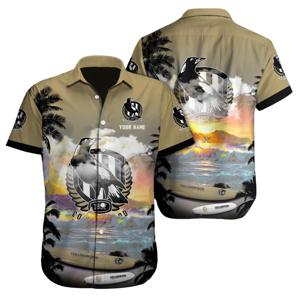 Collingwood Magpies AFL Custom Hawaii Shirt  for Men Women Gift for Fans