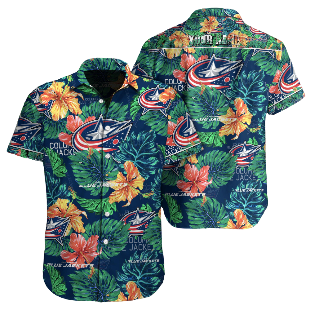 Columbus Blue Jackets NHL Custom Hawaiian shirt for Men Women Gift for Fans