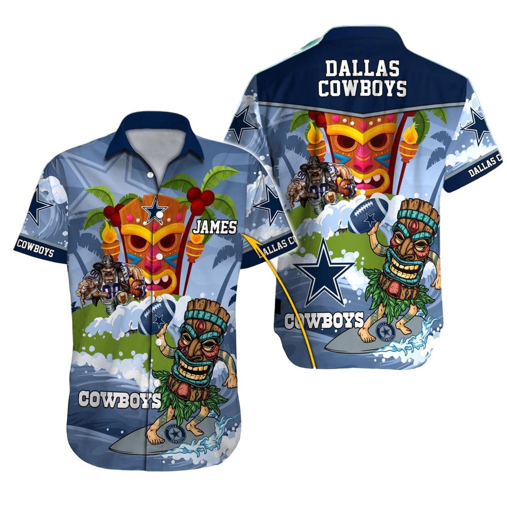 Dallas Cowboys Hawaiian Shirt NFL Football Custom Hawaiian Shirt for Men Women Gift For Fans