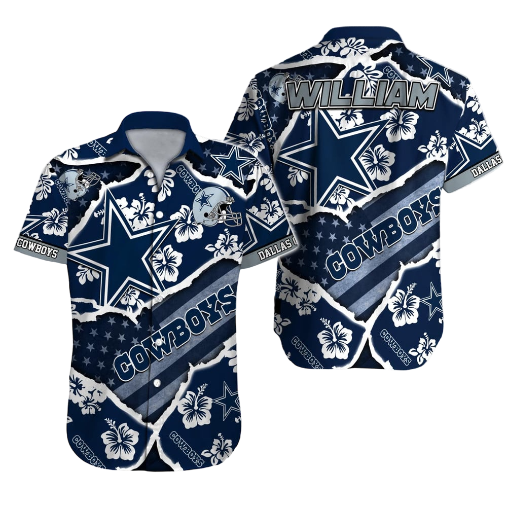 Dallas Cowboys Hawaiian Shirt NFL Football Custom Hawaiian Shirt for Men Women Gift For Fans