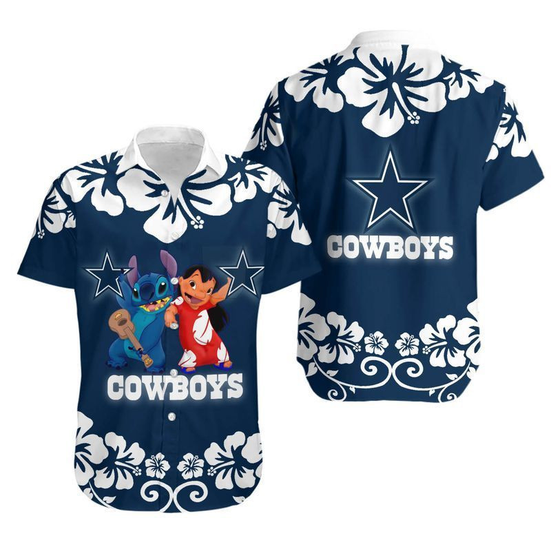 Dallas Cowboys Lilo & Stitch Hawaiian Shirt Aloha Shirt for Men Women