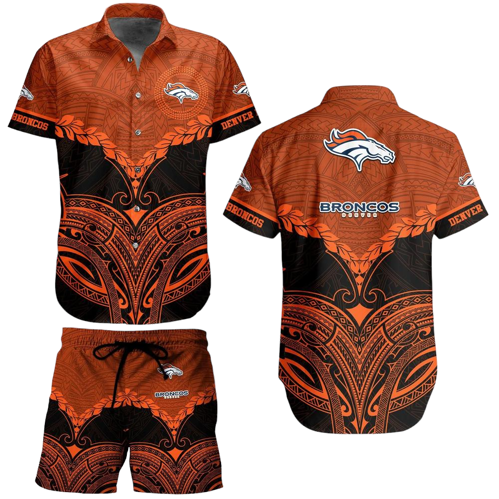 Denver Broncos Football NFL Hawaiian Shirt Polynesian Pattern New Summer Gift For Men Women Fans