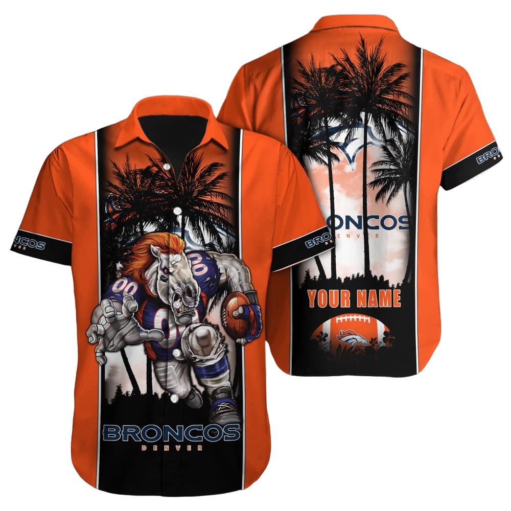 Denver Broncos Hawaiian Shirt NFL Football Custom Hawaiian Shirt for Men Women Gift For Fans