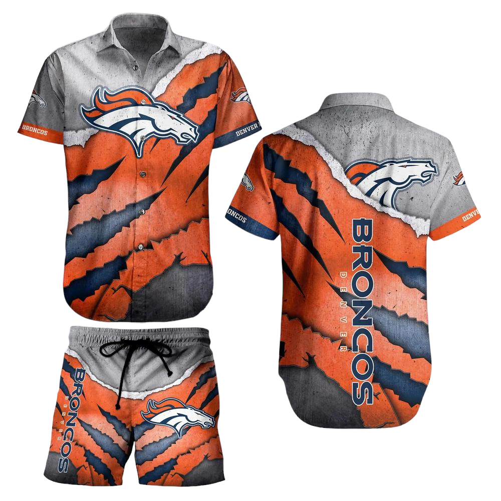 Denver Broncos NFL Hawaiian Shirt And Short Summer Vintage Beach Shirt For Your Loved Ones