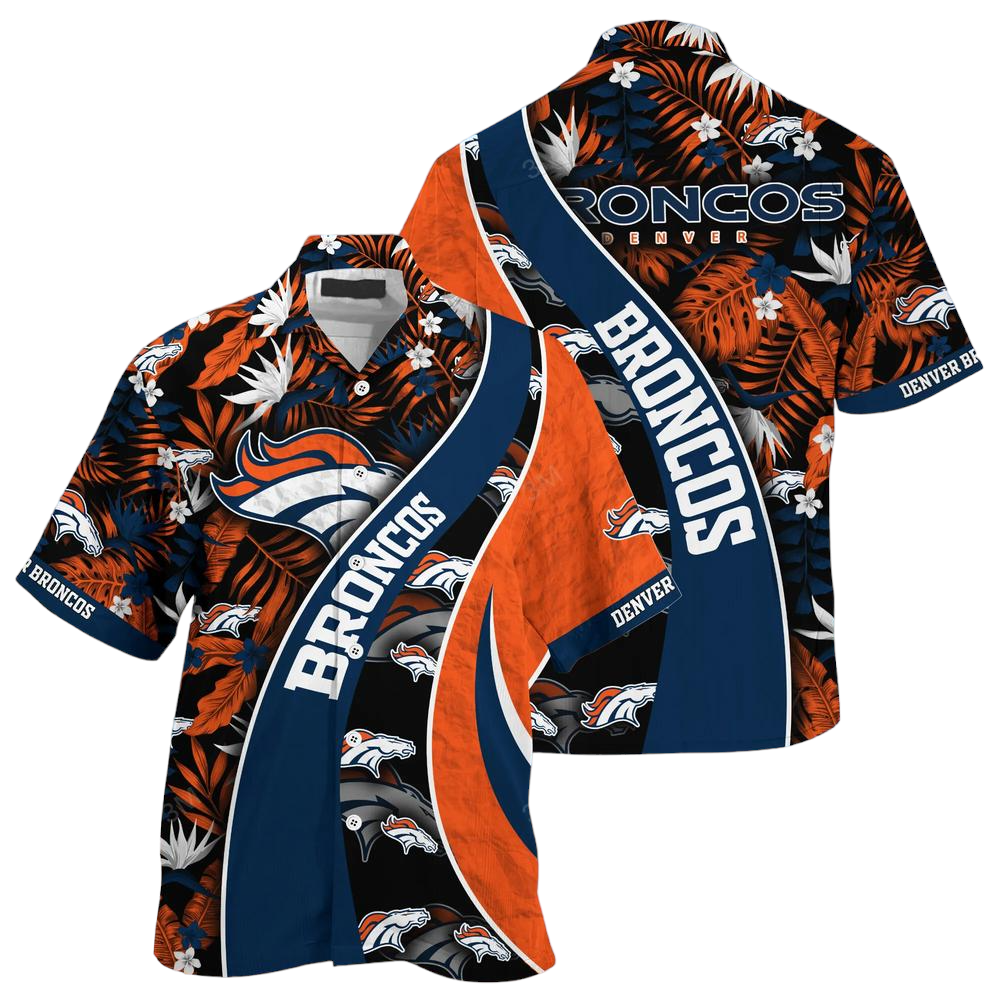 Denver Broncos NFL Hawaiian Shirt With Tropical Pattern For Your Loved Ones