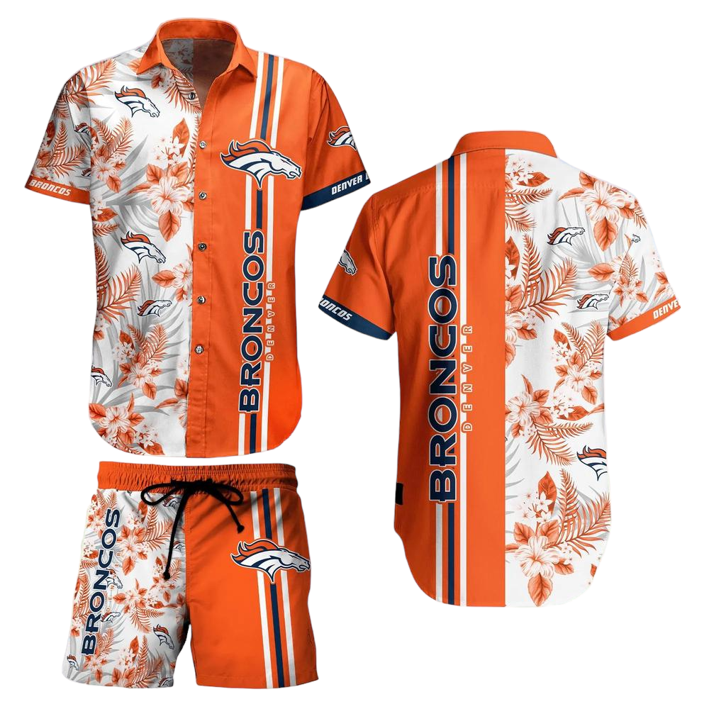 Denver Broncos NFL Hawaiian Shirt Tropical Pattern Summer Shirt Style New Gift For Best Fan