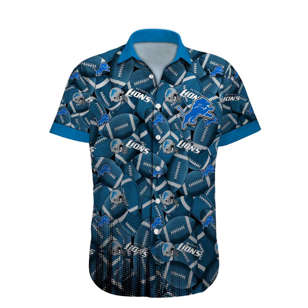 Detroit Lions Hawaiian Shirt NFL Football Custom Hawaiian Shirt for Men Women Gift For Fans